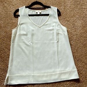 Loft Factory cream v-neck tank